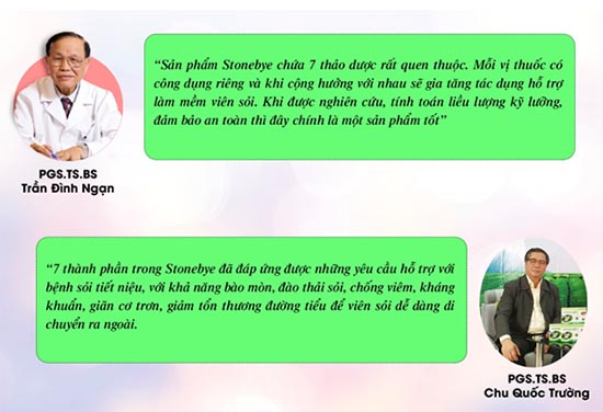Stonebye dưới góc nhìn của chuyên gia tiết niệu