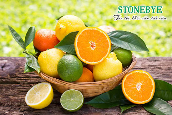 Ăn nhiều các loại quả họ cam, quýt là cách chữa bệnh sỏi thận tại nhà hiệu quả